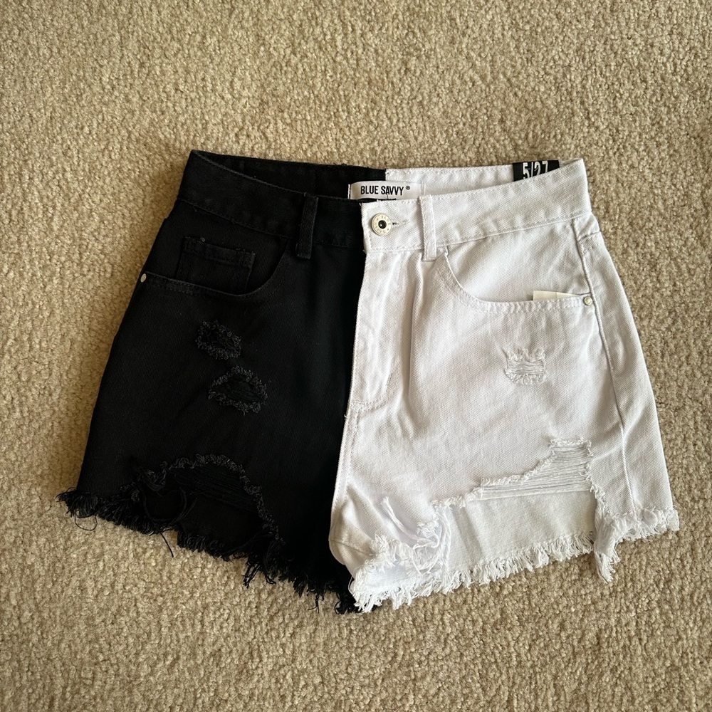 Blue Savvy High Rise Colorblock Shorts – Size 5/27